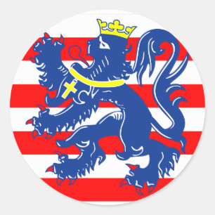 Flag of Bruges/ Brugge, Belgium Classic Round Sticker