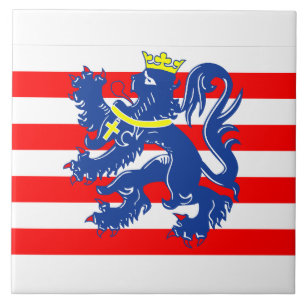 Flag of Bruges/ Brugge, Belgium Tile