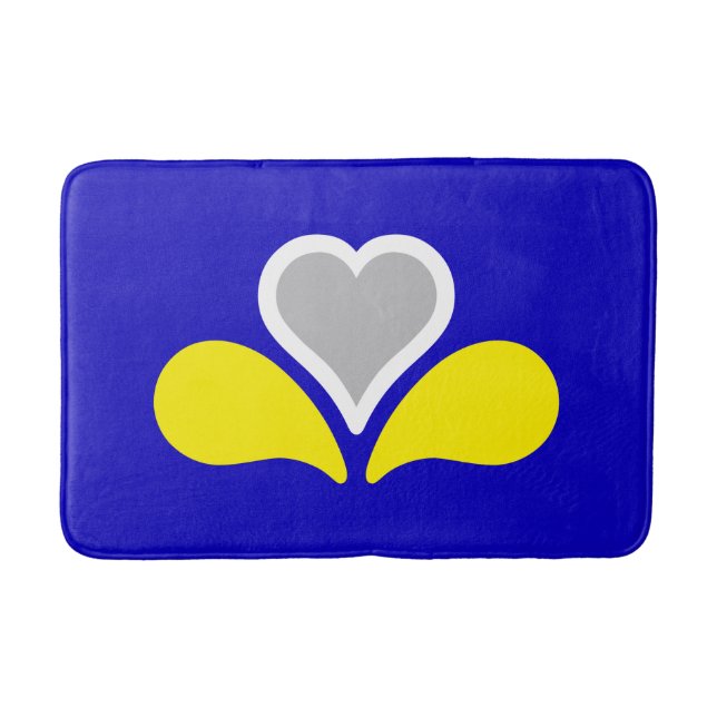 Flag of Brussels, Belgium Bath Mat (Front)
