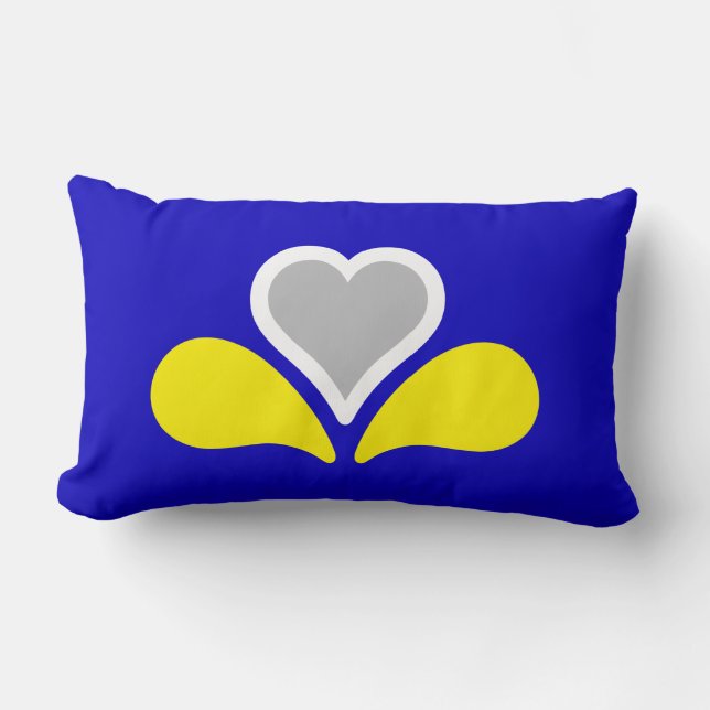 Flag of Brussels, Belgium Lumbar Pillow (Front)