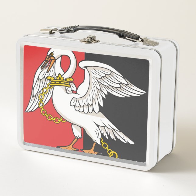Flag of Buckinghamshire (UK county) Metal Lunch Box (Front)