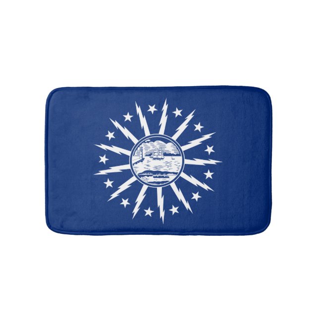 Flag of Buffalo, New York Bath Mat (Front)