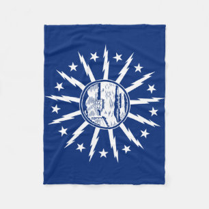 Flag of Buffalo, New York Fleece Blanket