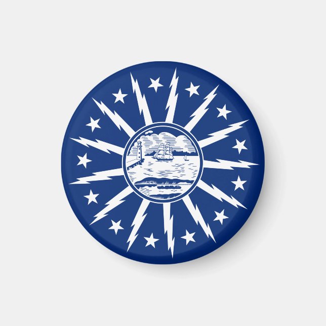 Flag of Buffalo, New York Magnet (Front)