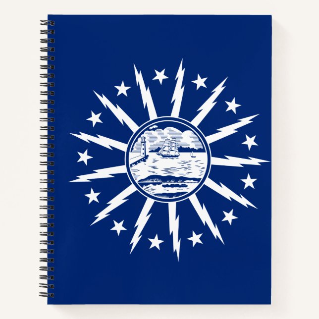 Flag of Buffalo, New York Notebook (Front)
