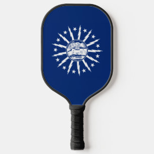 Flag of Buffalo, New York Pickleball Paddle