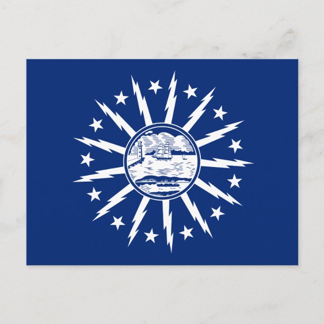 Flag of Buffalo, New York Postcard (Front)