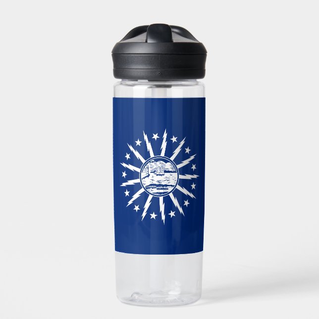 Flag of Buffalo, New York Water Bottle (Front)