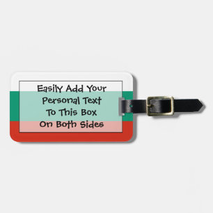 Flag of Bulgaria Easy ID Personal Luggage Tag