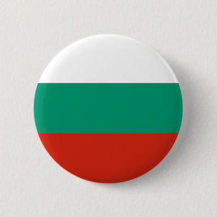 Flag of Bulgaria or Bulgarian 6 Cm Round Badge