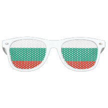 Flag of Bulgaria or Bulgarian Retro Sunglasses