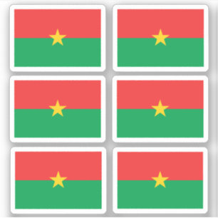 Flag of Burkina Faso - a collection Stickers