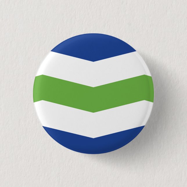Flag of Burlington, Vermont 3 Cm Round Badge (Front)