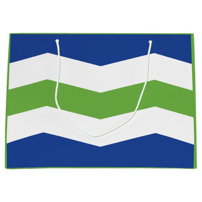 Flag of Burlington, Vermont Large Gift Bag (Front)