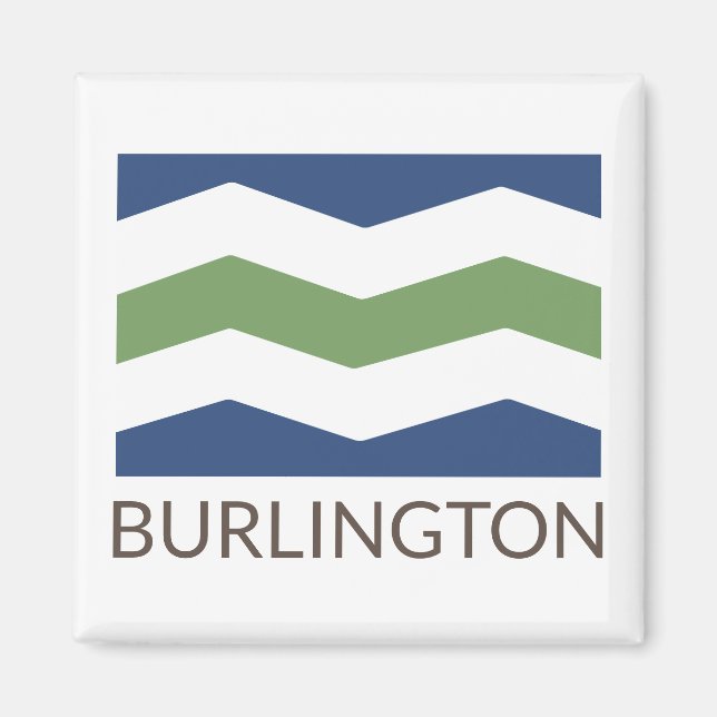 Flag of Burlington, Vermont Magnet (Front)
