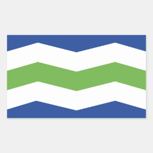 Flag of Burlington, Vermont Rectangular Sticker