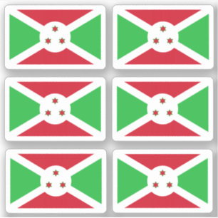 Flag of Burundi - a collection Sticker