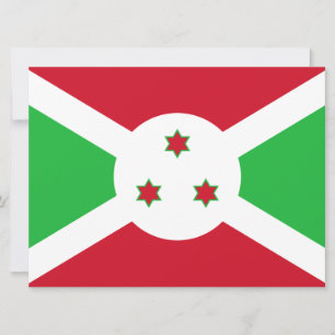 Flag of Burundi Card