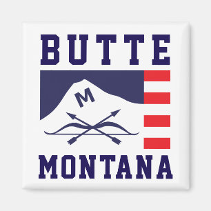 Flag of Butte, Montana Magnet