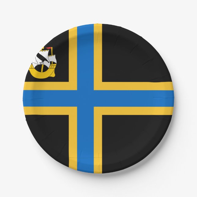 Flag of Caithness Paper Plates (Front)