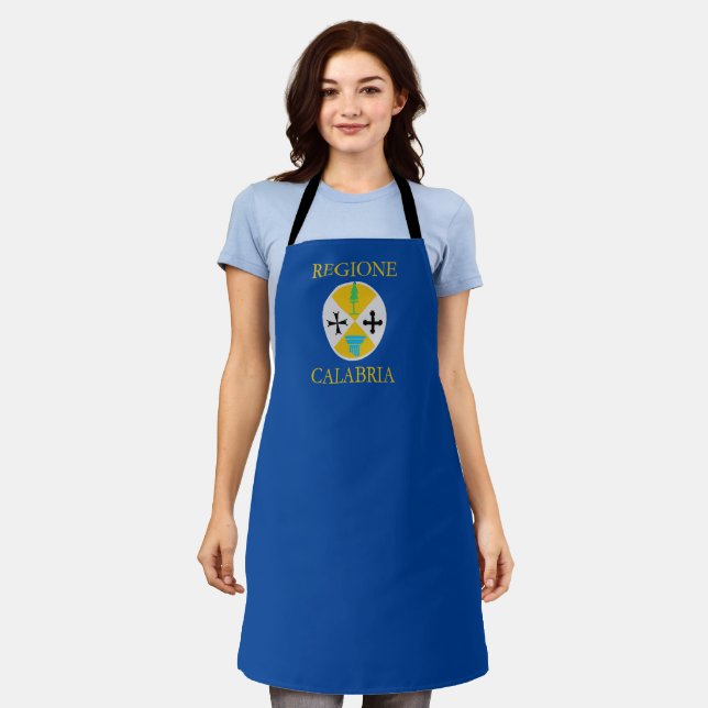 Flag of Calabria (Italy)   Apron (Worn)