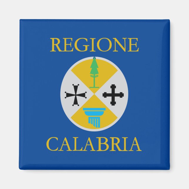 Flag of Calabria (Italy)  Magnet (Front)