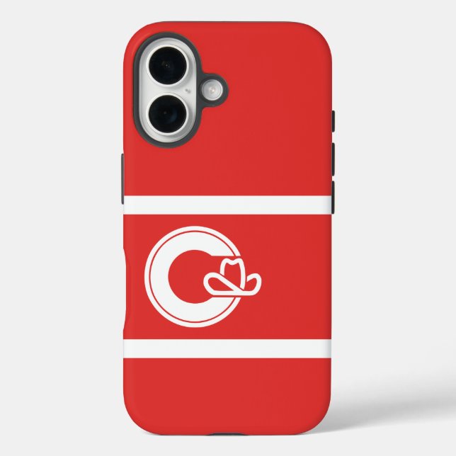 Flag of Calgary, Alberta Case-Mate iPhone Case (Back)