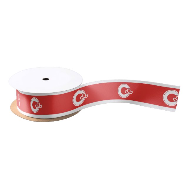 Flag of Calgary, Alberta Satin Ribbon (Spool)