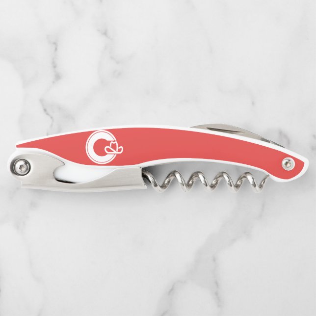Flag of Calgary, Alberta Waiter's Corkscrew (Front)