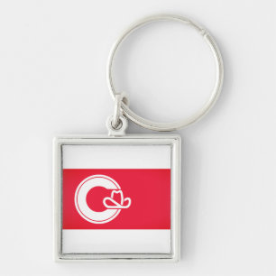 Flag of Calgary, CANADA Key Ring