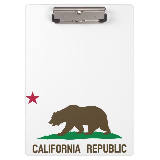 Flag of California Clipboard (Front)