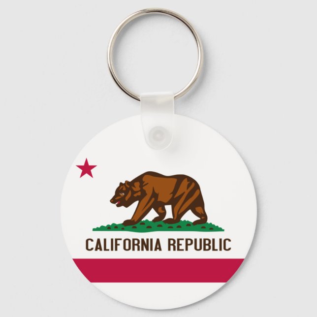 Flag of California Key Chain (Front)
