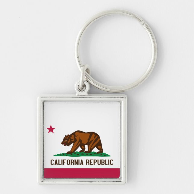 Flag of California Key Ring (Front)