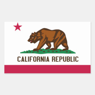 Flag of California Rectangular Sticker