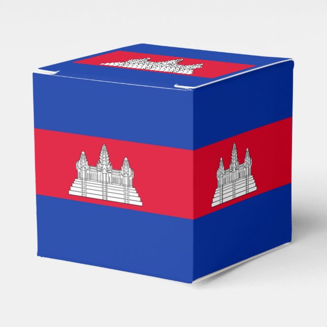 Flag of Cambodia Favour Box (Front Side)