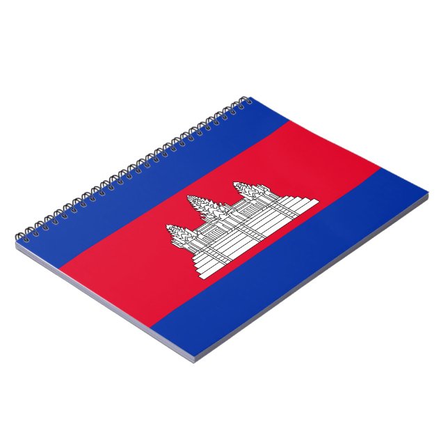 Flag of Cambodia Notebook (Left Side)