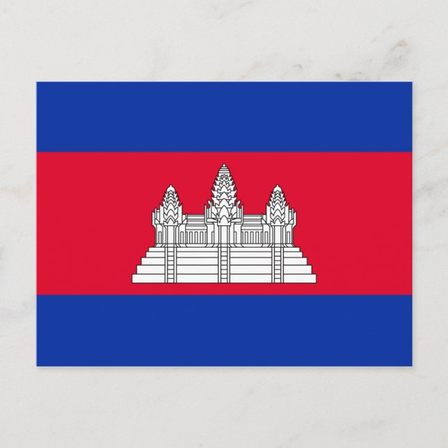 Flag of Cambodia Postcard (Front)