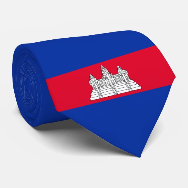 Flag of Cambodia Tie (Rolled)
