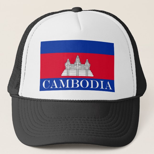 Flag of Cambodia Trucker Hat (Front)