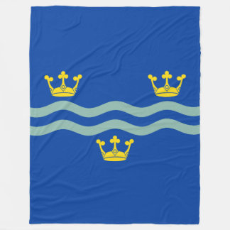 Flag of Cambridgeshire Fleece Blanket