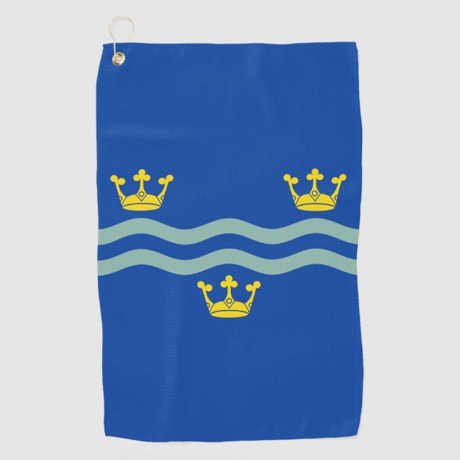 Flag of Cambridgeshire  Golf Towel (Front)