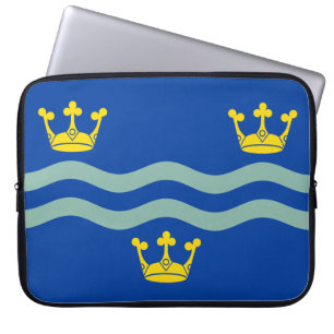 Flag of Cambridgeshire (UK county) Laptop Sleeve