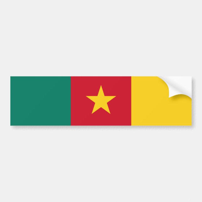 Flag of Cameroon Bumper Sticker (Front)