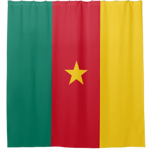 Flag of Cameroon Shower Curtain (Front)