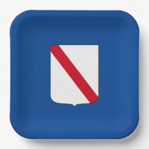 Flag of Campania (Italy)  Paper Plate