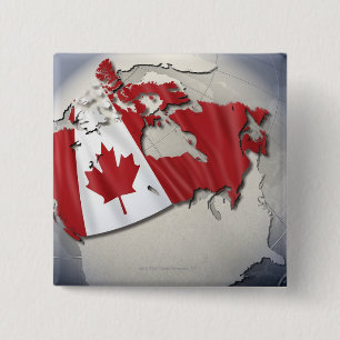 Flag of Canada 15 Cm Square Badge