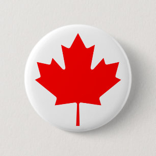 Flag of Canada 6 Cm Round Badge