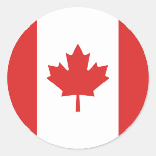 Flag of Canada Classic Round Sticker