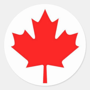 Flag of Canada Classic Round Sticker