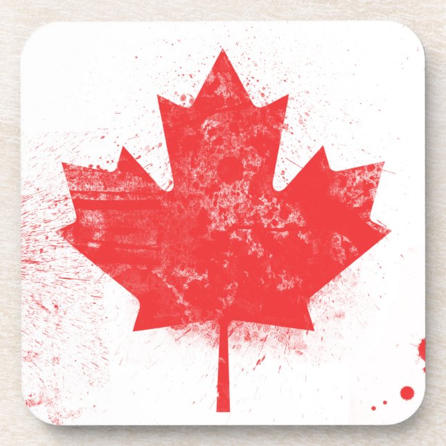 Flag of Canada Coaster (Front)